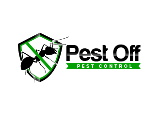 Pest Off Pest Control logo design by BeDesign