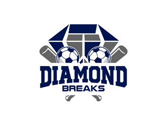 Diamond Breaks logo design by enzidesign