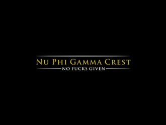 Nu Phi Gamma Crest (No Fucks Given) logo design by johana