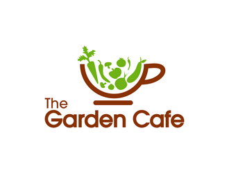 The Garden Cafe logo design by enzidesign