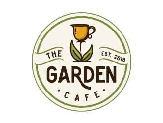 The Garden Cafe logo design by Kewin