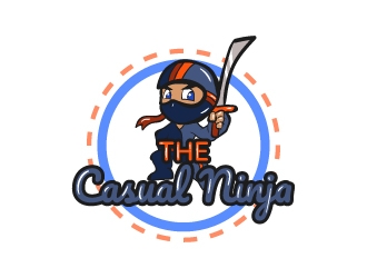The Casual Ninja logo design by BaneVujkov