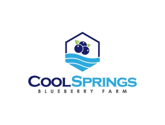 Cool Springs Blueberry Farm logo design by gipanuhotko