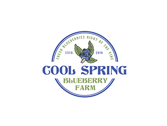 Cool Springs Blueberry Farm logo design by wonderland
