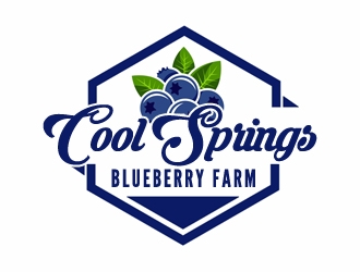Cool Springs Blueberry Farm logo design by samueljho