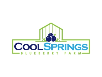 Cool Springs Blueberry Farm logo design by gipanuhotko
