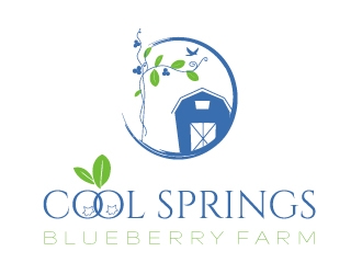 Cool Springs Blueberry Farm logo design by savvyartstudio