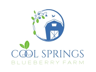 Cool Springs Blueberry Farm logo design by savvyartstudio