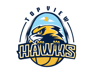 Top View Hawks logo design by cgage20