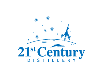 21st Century Distillery logo design by hwkomp