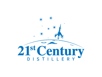 21st Century Distillery logo design by hwkomp