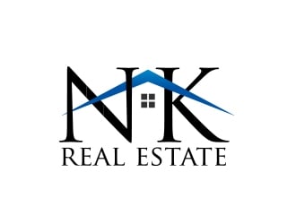 Real Estate by NK logo design by shernievz