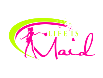 Life is Maid logo design by meliodas