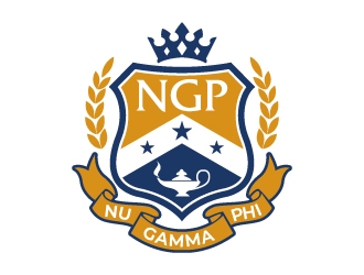 Nu Phi Gamma Crest (No Fucks Given) logo design by jaize