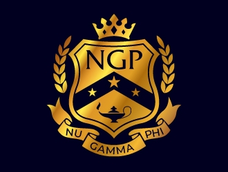 Nu Phi Gamma Crest (No Fucks Given) logo design by jaize
