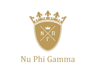 Nu Phi Gamma Crest (No Fucks Given) logo design by savvyartstudio