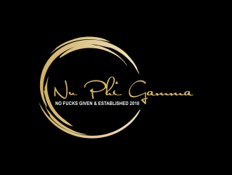 Nu Phi Gamma Crest (No Fucks Given) logo design by Greenlight