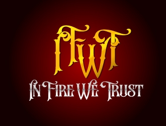 In Fire We Trust logo design by xtian gray