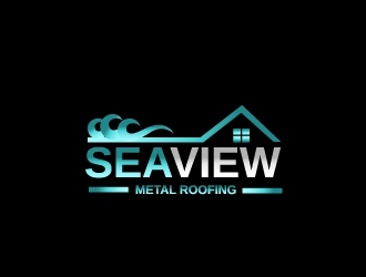 Seaview metal roofing  logo design by samuraiXcreations
