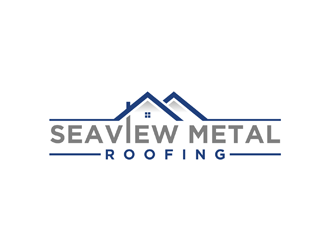 Seaview metal roofing  logo design by ndaru
