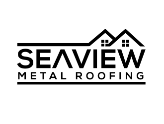 Seaview metal roofing  logo design by keylogo
