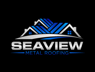 Seaview metal roofing  logo design by THOR_