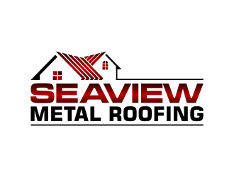 Seaview metal roofing  logo design by pakNton