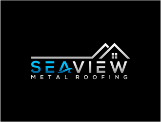 Seaview metal roofing  logo design by pakderisher