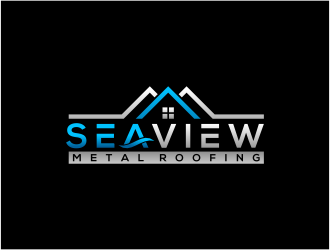 Seaview metal roofing  logo design by pakderisher
