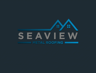 Seaview metal roofing  logo design by torresace