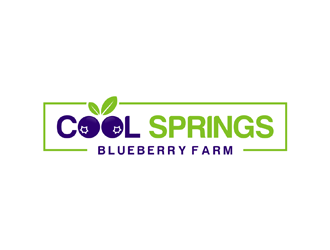 Cool Springs Blueberry Farm logo design by alby