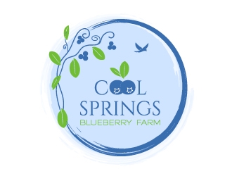 Cool Springs Blueberry Farm logo design by savvyartstudio
