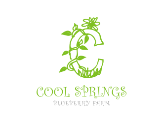 Cool Springs Blueberry Farm logo design by tukangngaret