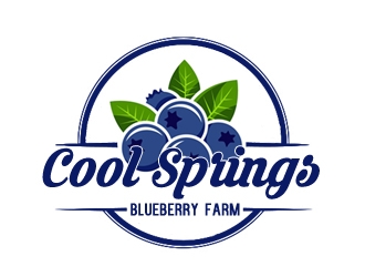 Cool Springs Blueberry Farm logo design by samueljho