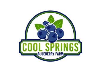 Cool Springs Blueberry Farm logo design by samueljho