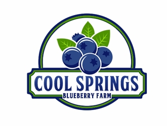 Cool Springs Blueberry Farm logo design by samueljho