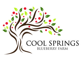 Cool Springs Blueberry Farm logo design by jetzu