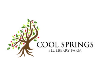 Cool Springs Blueberry Farm logo design by jetzu
