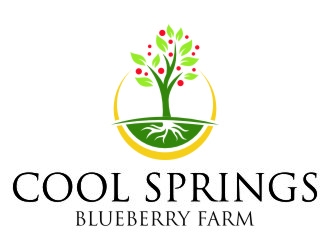 Cool Springs Blueberry Farm logo design by jetzu