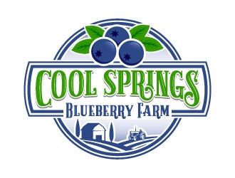 Cool Springs Blueberry Farm logo design by daywalker