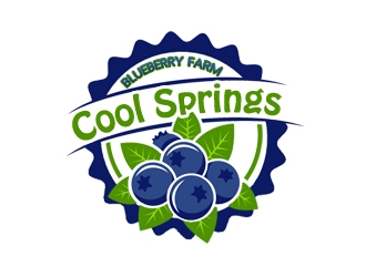 Cool Springs Blueberry Farm logo design by samueljho