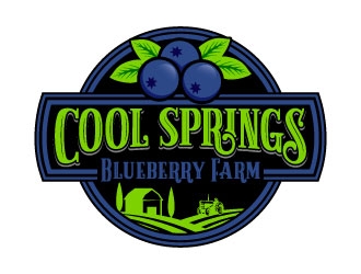 Cool Springs Blueberry Farm logo design by daywalker
