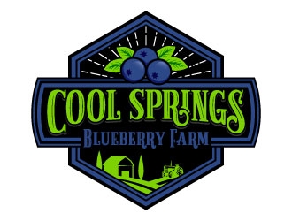 Cool Springs Blueberry Farm logo design by daywalker