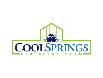 Cool Springs Blueberry Farm logo design by gipanuhotko