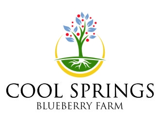 Cool Springs Blueberry Farm logo design by jetzu