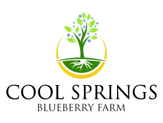Cool Springs Blueberry Farm logo design by jetzu