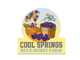 Cool Springs Blueberry Farm logo design by pixeldesign