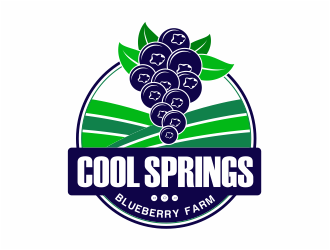 Cool Springs Blueberry Farm logo design by mutafailan