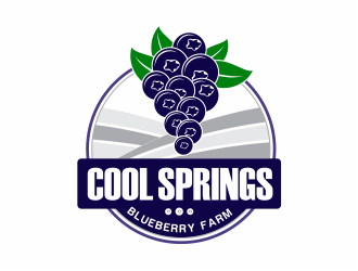 Cool Springs Blueberry Farm logo design by mutafailan