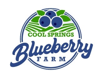 Cool Springs Blueberry Farm logo design by daywalker